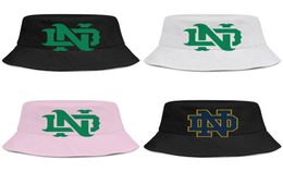 Notre Dame Fighting Irish Alternate Logo 0 mens and women buckethat cool sports bucket baseballcap logo Flag Football Effect Green1713318