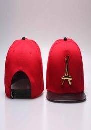 Tha Alumni ALUMNI metal A logo leather adjustable baseball snapback hats and caps for men women fashion sports hip hop gorras bone1115355