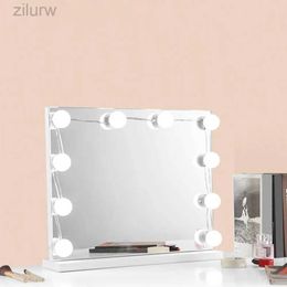 Compact Mirrors Mirror lights are practical and attract ABS LED self-adhesive 9-level brightness mirror makeup lights. Mirror lights are widely used d240510