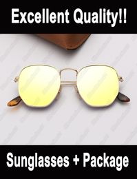 Brand designer sunglasses hexagonal brand sunglasses fashion mens sun glasses women desinger eyeware with top quality leather3028105