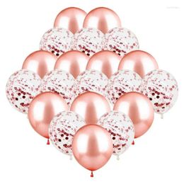 Party Decoration Rose Gold Balloon Confetti Set Colorful Paper Metal Wedding Anniversary Baby Shower