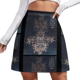 Skirts Nine Jing Jok Sak Yant Design? Mini Skirt Night Club Women Women's Woman Short