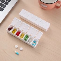 Weekly Pill Box Travel Medicine Storage Pill Case Organiser Drug Container Tablet Dispenser Plastic Independent Lattice