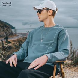 Men's Hoodies Ingram Design Loose Sweater For Young Men In Spring And Autumn Fashion Brand HigH Street Casual Long Sleeve Round Neck