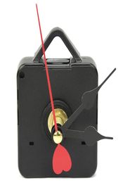 DIY Quartz Wall Clock Movement Mechanism with Black Hour Red Second Hands Arrows Watch Motion Repair Parts Tool Kit Clockwork3050501