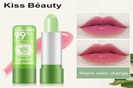 Kiss Beauty Temperature Colour Changing Lipstick Aloe Vera Moisturising Fashion Long Lasting Lipsticks Balm 12pcs9194828