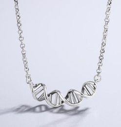 Chains VENTFILLE 925 Sterling Silver DNA ed Spiral Necklace For Women Personality Trendy Party Gifts Jewellery 2021 Drop1852904