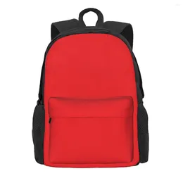 Backpack Solid Red Backpacks Men's Bags For Women Aesthetic Girl Youth Women's