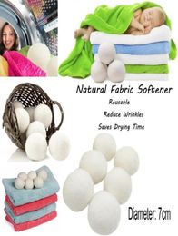 7cm Reusable Laundry Clean Ball Natural Organic Laundry Fabric Softener Ball Premium Organic Wool Dryer Balls5107685