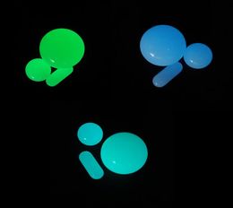 DHL Quartz Pearl Pill Set Smoking Luminous Glowing Dab Bead Capsule OD 12mm 20mm 615mm Insert Spinning Blue Green For Terp Slurpe6955013