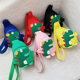 Cute Male and Female Children's Fashionable Princess Mini Dinosaur Cartoon One Shoulder Baby Crossbody Chest Bag 78% factory wholesale