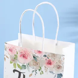 Shopping Bags ASDS-24 Flower Appreciation Gift Retail Business With Packaging Handles