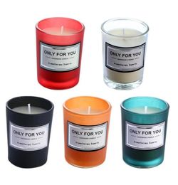 Romantic Handmade Scented Candle Plant Essential Oil Small Jar Aromatherapy Travel Candles Natural Soy Wax Home Fragrances2559316