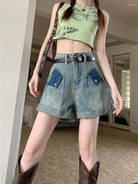 Women's Shorts S-5XL Plus Size Summer Thin Women Denim 2024 Simple High Waist Slim Straight Jean Pant Lady Casual All-Match Short