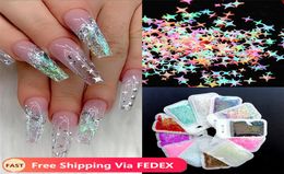Ultrathin Star Nail Sequins for Nails Colourful Holographics Flakes Paillette Tool Nail Art Decorations DIY Design9914138