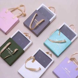 Jewelry Boxes Best es Jewelry Box Paper with Handle for Wedding or Travel Portable Ring Earrings Necklace Gifts Packageing Organizer Case