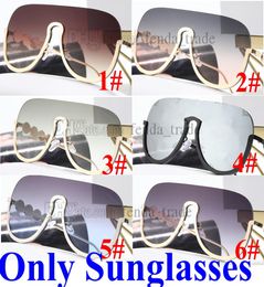 2021 Neue Sonnenbrille Vintage Frauen Sonnenbrillen weibliche Brille Brille Metall Rahmen klares Objektiv UV400 Schatten Mode Fahrt 6 Color3892487