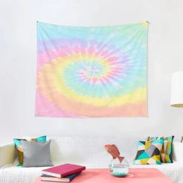 Tapestries Pastel Tie Dye Tapestry Wall For Bedroom Room Decor Aesthetic Decoration Korean Style