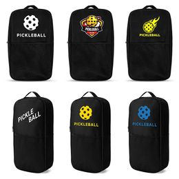 Portability Pickleball Paddle Hard Case Bag Holds 2 paddles 4 balls Waterproof Large Space Pickleball Paddle Carry Case 240507