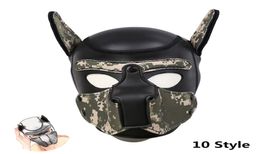 Slave Soft Padded Neoprene Dog Full Head Mask Hood For Bdsm Bondage Couples Flirting Adults Games Halloween PartyUnusual Goods Y21173841