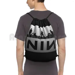 Backpack -Design Nin Drawstring Bag Riding Climbing Gym Band Trending Long Sleeve