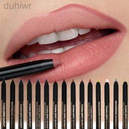 Lip Pencils Durable lipliner 15 Colours makeup lip liner cosmetics matte soft lip liner stick as eyeliner d240510