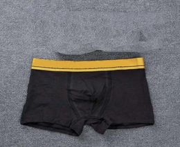 Sexy Yellow Waist Mens Underwear Boxer Brief Shorts Sexy Underwear For Men Casual Shorts Breathable Underwear Cotton Male Gay Boxe9746184