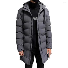 Mens Jackets Men Winter Jacket Warm Hooded Solid Man And Coats Outwear Windbreaker Male Long Parka Overcoats Plus Size 4XL