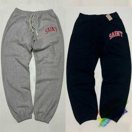 Calças masculinas 2024FW Saint Arch Saint Sortpants Homens Mulheres 1 1 Melhor Quty Jogger Dreating Casual Pants Oversize Troushers T240508