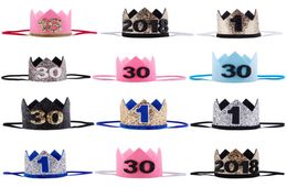 11630 Adult children Birthday Party Hats Girls kawaii Princess Crown Caps Women Birthday Cake Caps Po Props Party Decor2071643