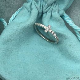 Band Rings Jewelry t Sier Ring Simple Stylish Versatile Personalized Rose Gold Diamond Handpieceodqq CYGO CYGO CYGO