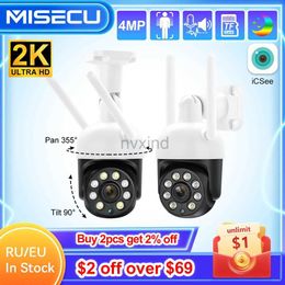 IP Cameras MISEC HD 4MP PTZ WiFi wireless IP camera for outdoor human detection two-way communication security monitoring color night vision d240510