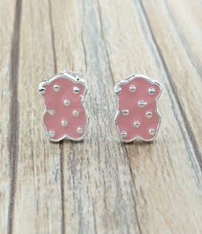 Pendientes Face De Plata Stud Bear Jewelry 925 Sterling Silver earrings Fits European Jewelry Style Gift Andy Jewel 6126335606914983