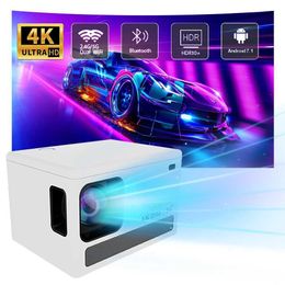 Projectors E450 Intelligent Projector Automatic Focusing LED HD Projector 4K 4000 lumens WiFi Bluetooth Android Home Theater Outdoor Portable Projector J240509