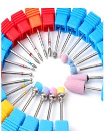 Diamond Ceramic Rotary Burr Nail Files Cuticle Clean Mills Brush for Electric Manicure Nail Drill Accessories nail art decoration 7391829