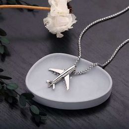 Childrens Necklace Boys Personalized Hip Hop Aircraft Hiphop Versatile Student Pendant Trend Womens Fashion Jewelry