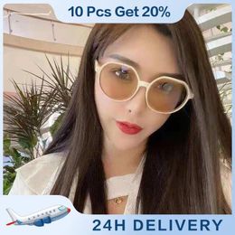 Sunglasses Sunshade Glasses Round Frame All-match Gafas De Sol Sun Shade Fashion Eyewear Eyeglasses Personalised