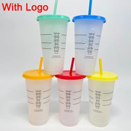 473710ML Coffee Straw Cup Mugs DIY Plastic Cold Water Cups Portable Reusable Tumbler For Tea Juice Drinking Bottle 240430