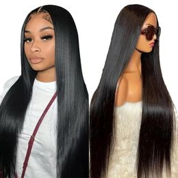 12A Lace Frontal Straight Human Hair Wigs Brazilian 12 to 32 Inch Synthetic Front Closure Wig For Women Girls DHL Free