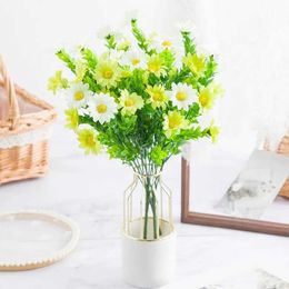 Decorative Flowers Wreaths Artificial Flowers Small Orchid Daisy Bouquet Home Decoration Accessories Handicrafts Diy Holding Flowers Crafts Wedding Decor