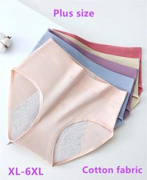 Women's Panties Cotton Lingerie Physiological Underwear Women Menstrual Plus Size Widened Crotch Anti Side Leakage Briefs