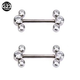 Pierścienie sutkowe 1PC F136 Tytanium przemysłowe pierścienie sztangi sutek bar do ucha Tragus 1.6x14mm kolczyki kolczyki na kolczyku nadwozie biżuteria sutek pi y240510