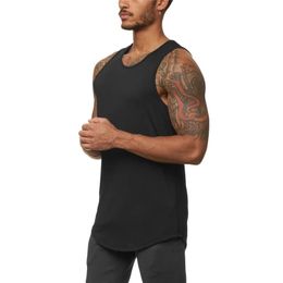 Mens Gym Tank Top Mesh Bodybuilding Clothing Summer Fitness Workout Quick Dry Sleeveless Shirt Running Vest Sports Singlets 240429
