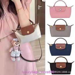 Designer Bag Stores Are 95% Off Fa Bun Mini Dumpling Change Phone Single Shoulder Diagonal Straddle Handbag with Perforated Strap Womens TrendUHKX