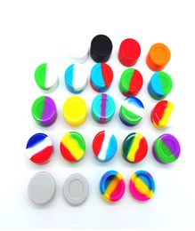 Round 5ml Silicone Boxes Jar Bottles Container Tub Jars Tool Oil Rigs Slicks For Smoking Accessories Box Storage HH212666009457