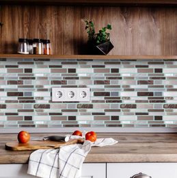 Tile Peel and Stick Self Adhesive Removable Stick On Kitchen Backsplash Bathroom 3D Epoxy Wall Sticker Wallpaper Tiles Stickers Mu4702199