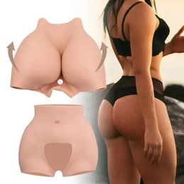 Waist Tummy Shaper Silicone Padded Hip Booster Underwear Open Shaped Q240509