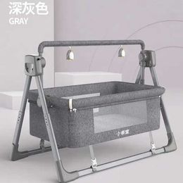 Baby Cribs Baby bed rocking bed baby crib electric cradle Portable foldable crib travel crib newborn baby smart coax baby sleeping basket T240509