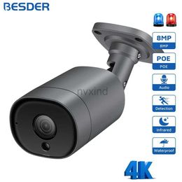 IP Cameras 4K 8MP 4MP Ultra HD H.265 POE IP Camera Bidirectional Audio Motion Detection Alarm 1080P Video Surveillance Camera Infrared Night Vision d240510