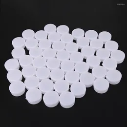 Storage Bottles White Color Eyeshadow Refillable Round Shape Plastic Material 50Pcs Empty Container Suitable For Travel